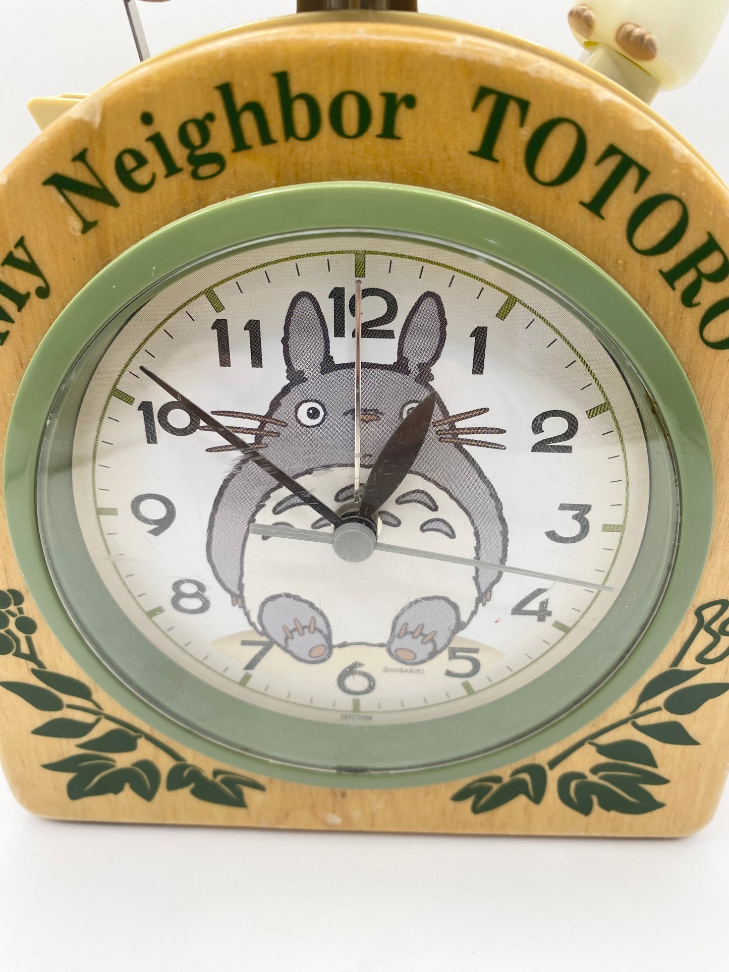 Studio Ghibli My Neighbor Totoro Wooden Alarm Clock Rhythm Clock Vintage Used