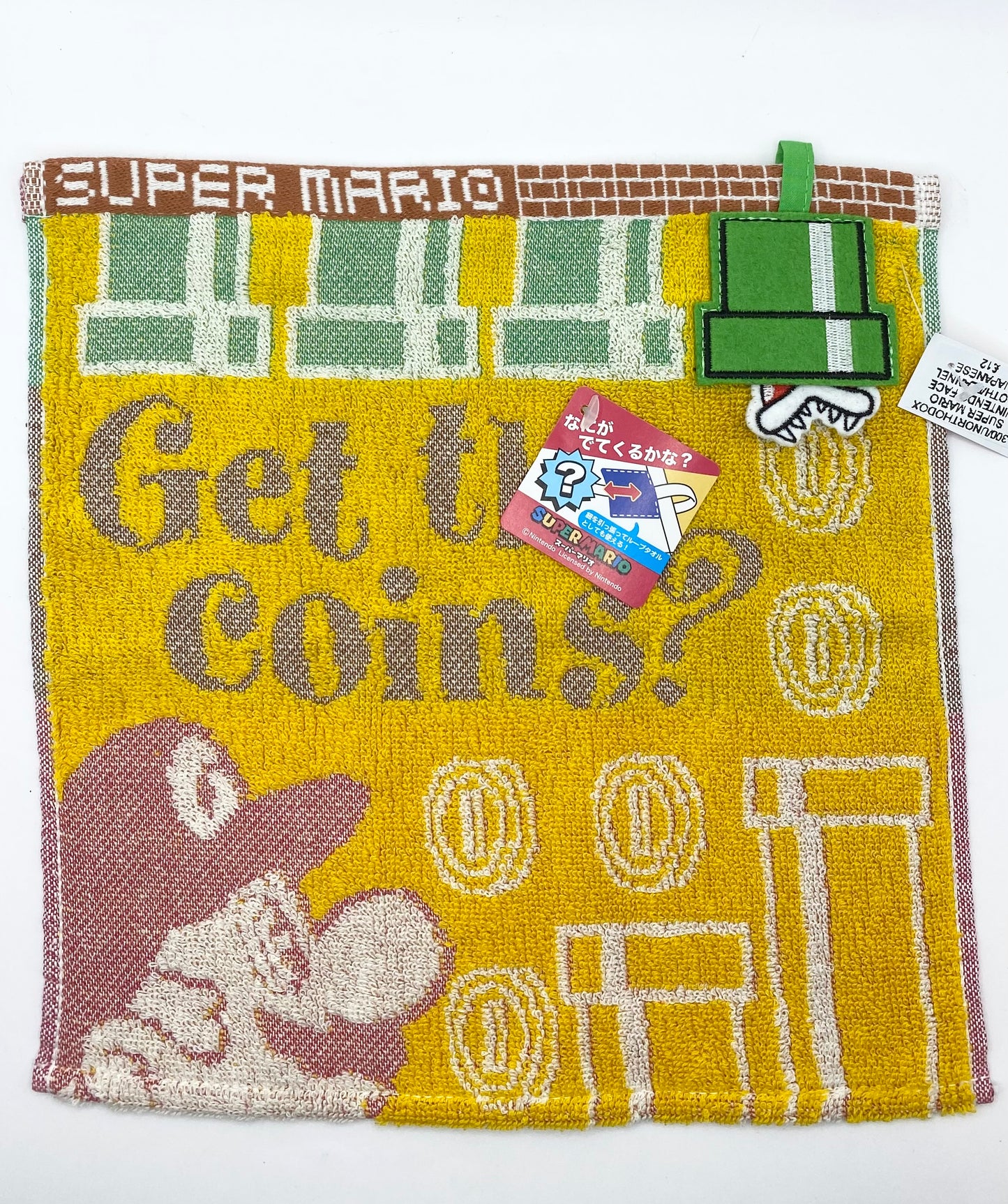 Super Mario Nintendo ‘Get the Coins’ Japanese Face Towel / Flannel
