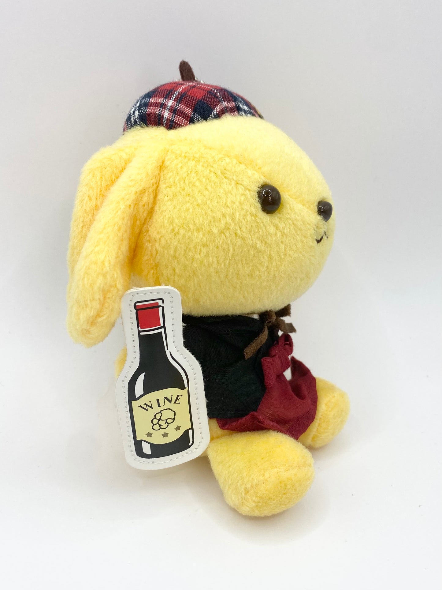 Pompompurin Wine Mascot Sanrio Characters Plush 6.5inch 2010 From Japan Keychain