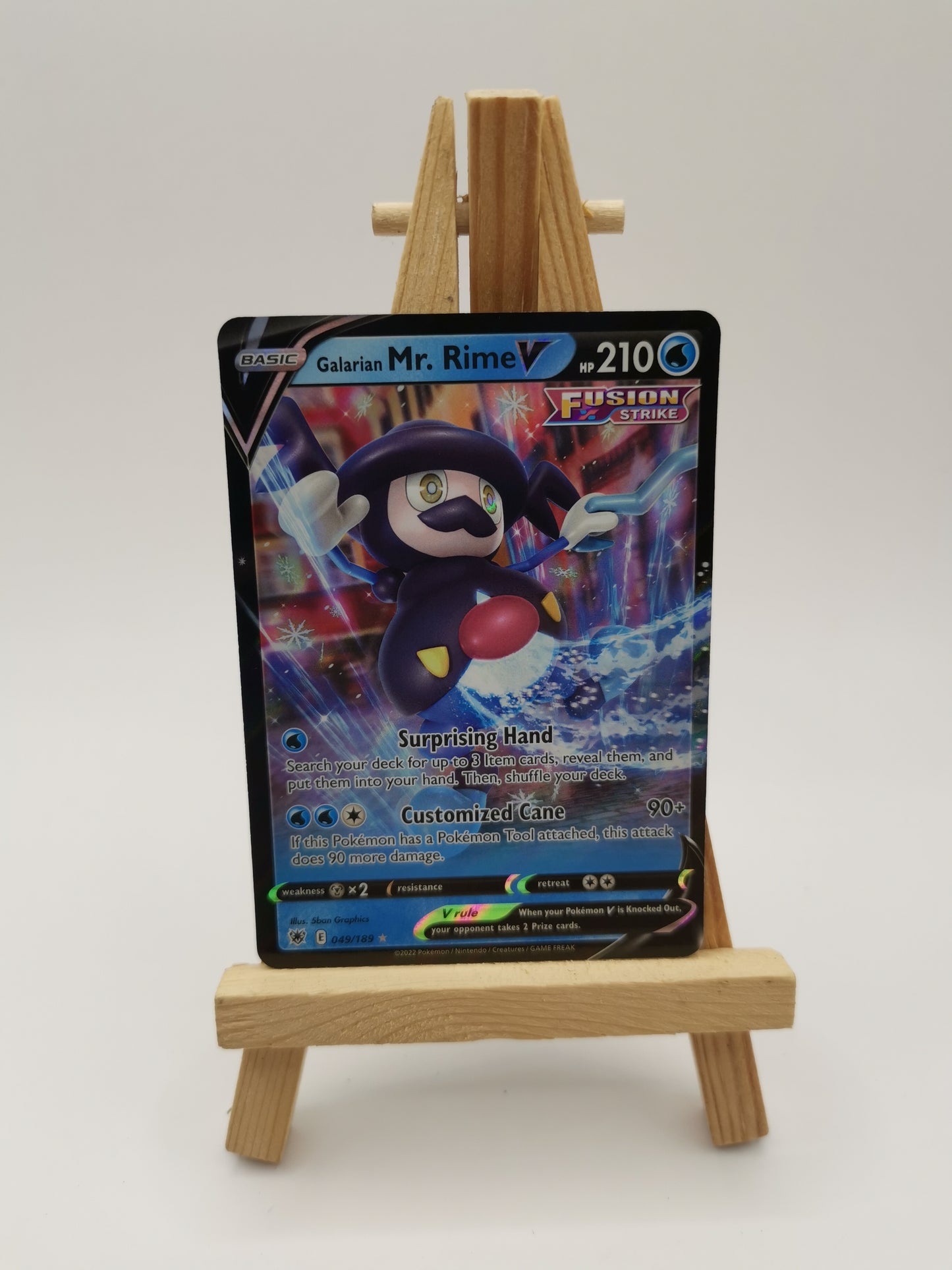 Pokémon TCG Galarian Mr. Rime V Sword & Shield Astral Radiance 049/189