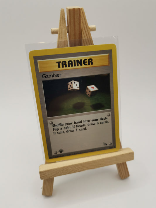 1st Edition Gambler 60/62 Fossil Trainer Pokémon TCG Card