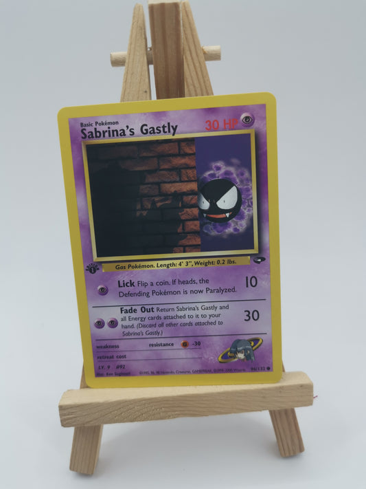 Pokemon Card Sabrina's Gastly Gym Challenge 1st Edition 96/132