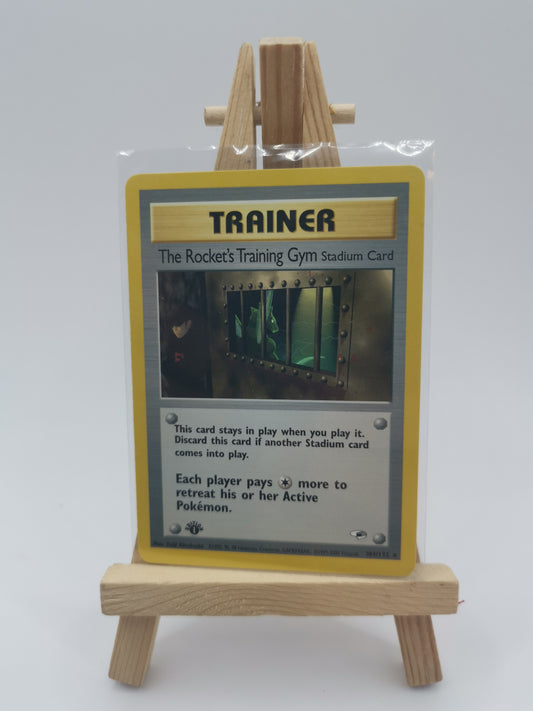 Pokemon Card The Rocket's Training Gym 104/132 1st Edition Gym Heroes