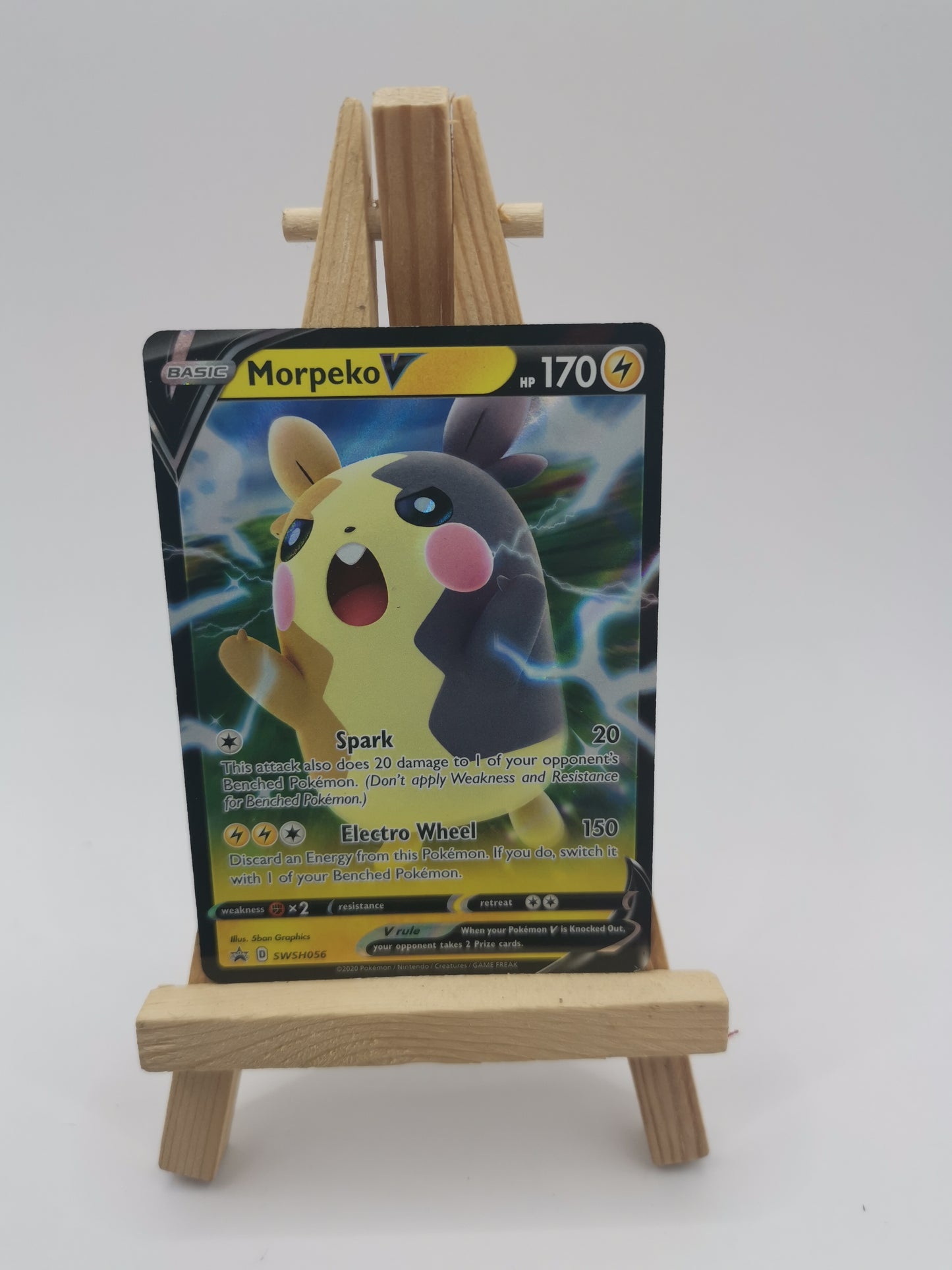 Morpeko V SWSH056 Promo Black Star Card Champion's Path Pokemon