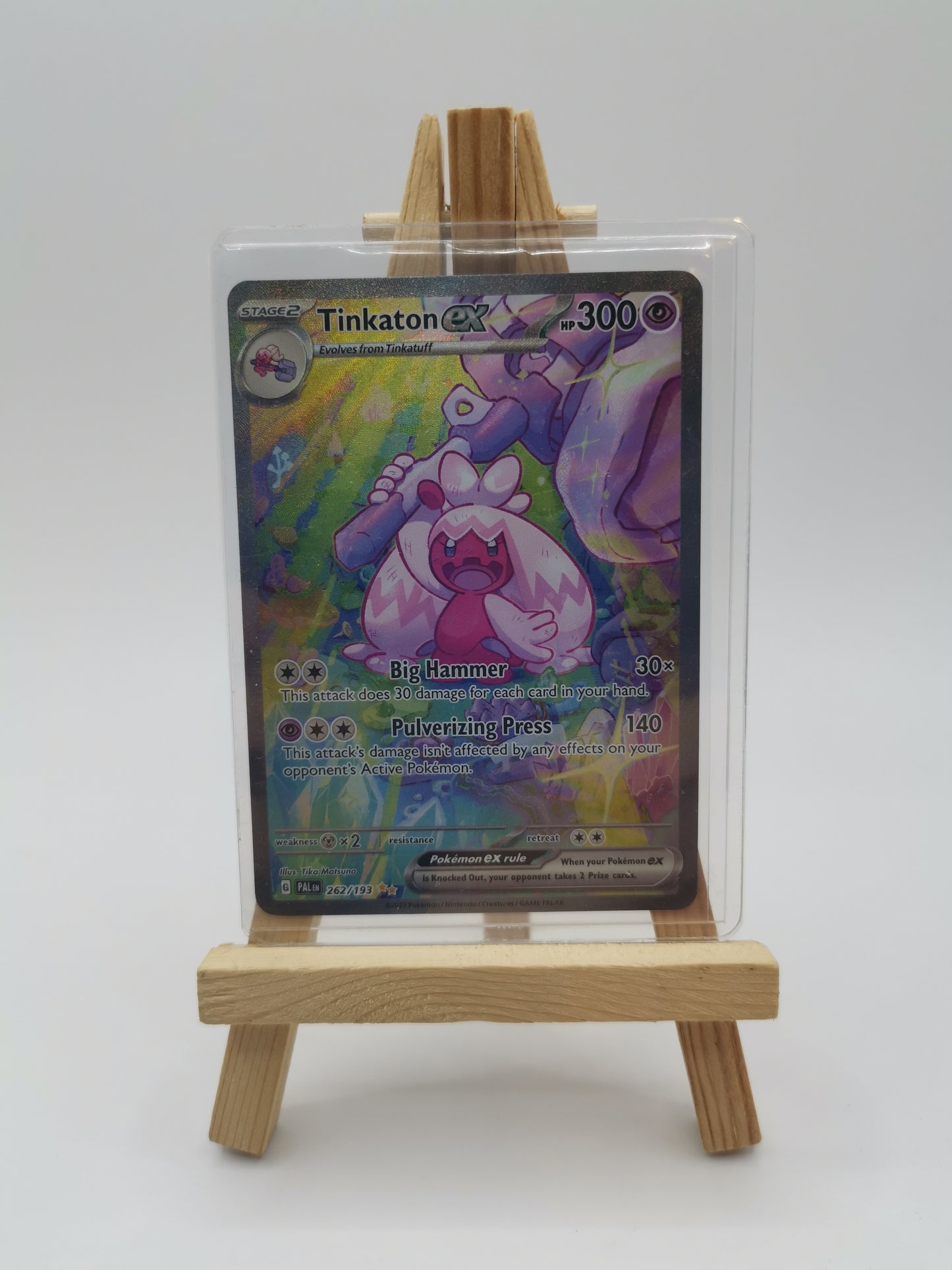 262/193 Tinkaton ex : Special Illustration Rare Card : Paldea Evolved Pokemon