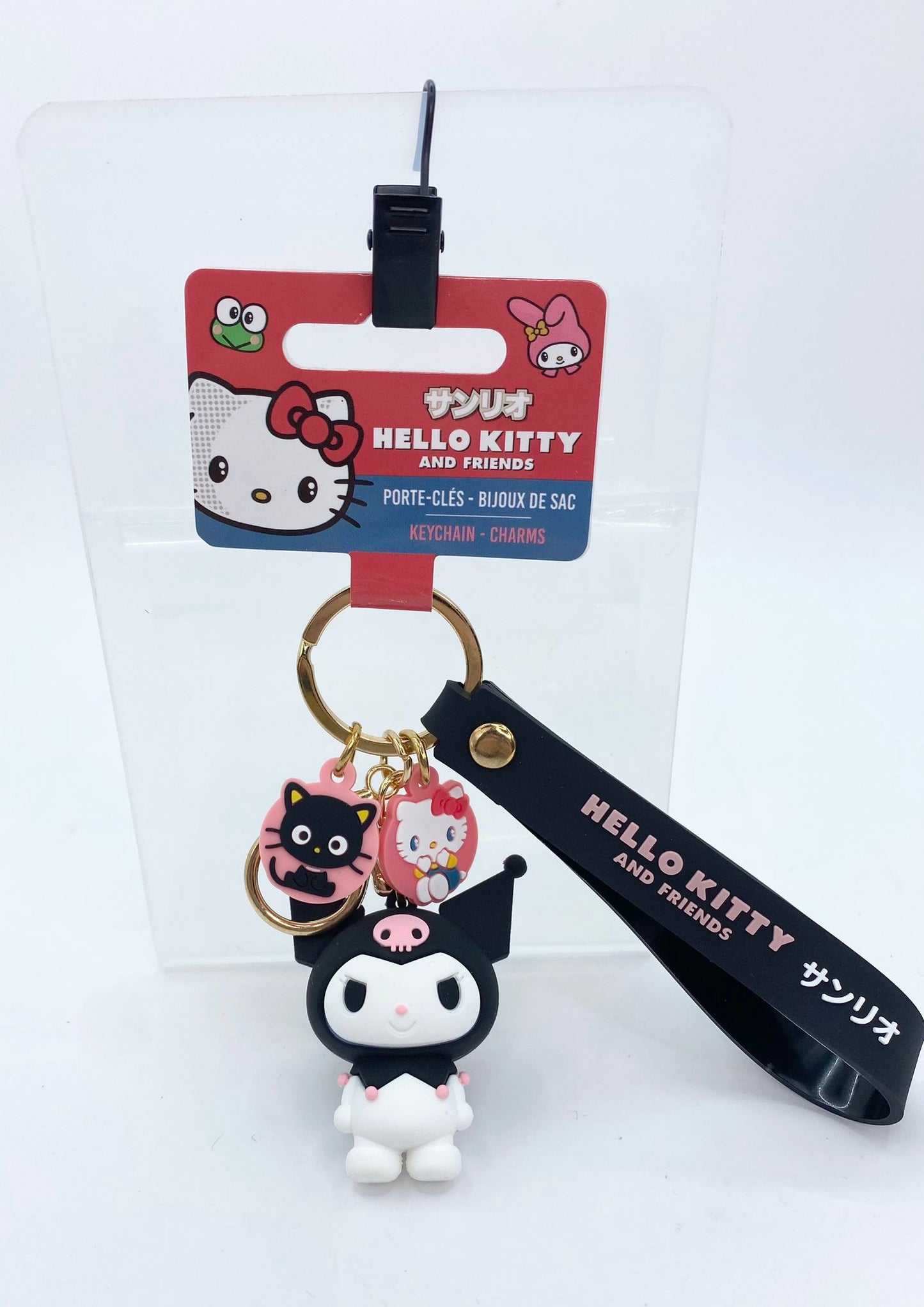 Sanrio Hello Kitty And Friends Kuromi Keychain With Charms