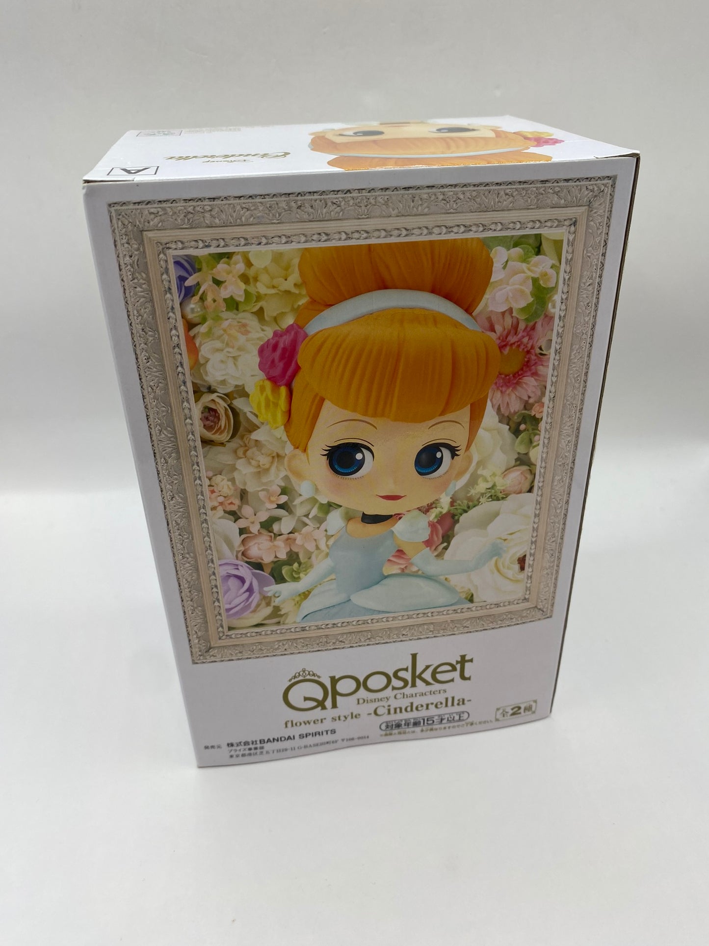 QPosket Disney Characters Flower Style Cinderella Bandai Banpresto Figurine
